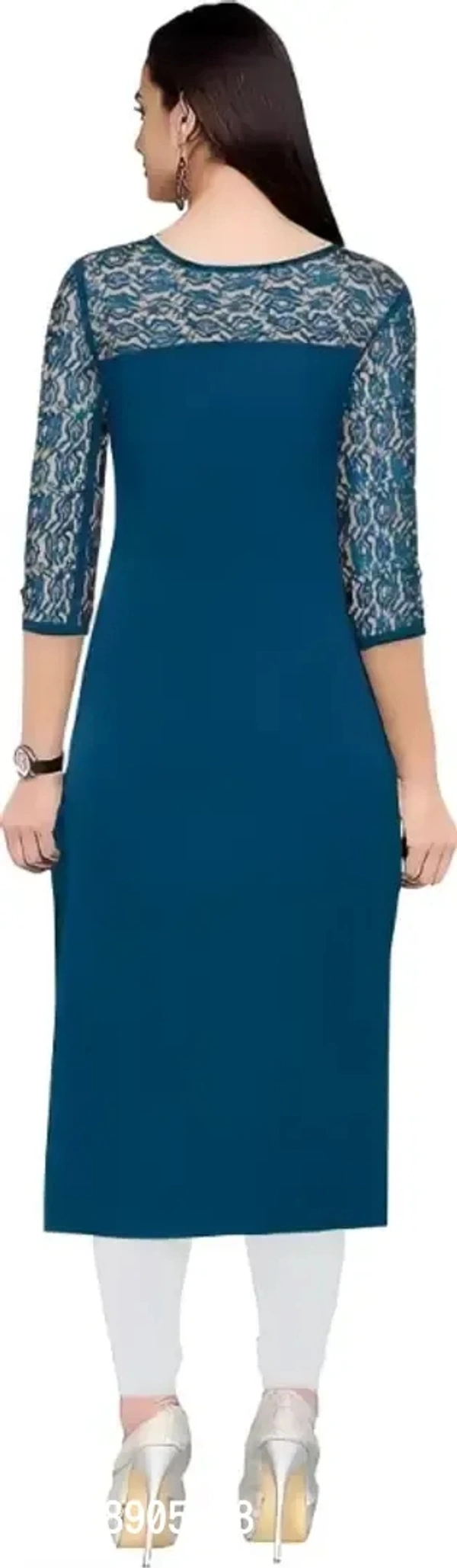 Classic Crepe Solid Kurtis For Women 8905397 - M