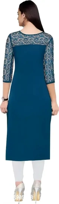 Classic Crepe Solid Kurtis For Women 8905397 - L