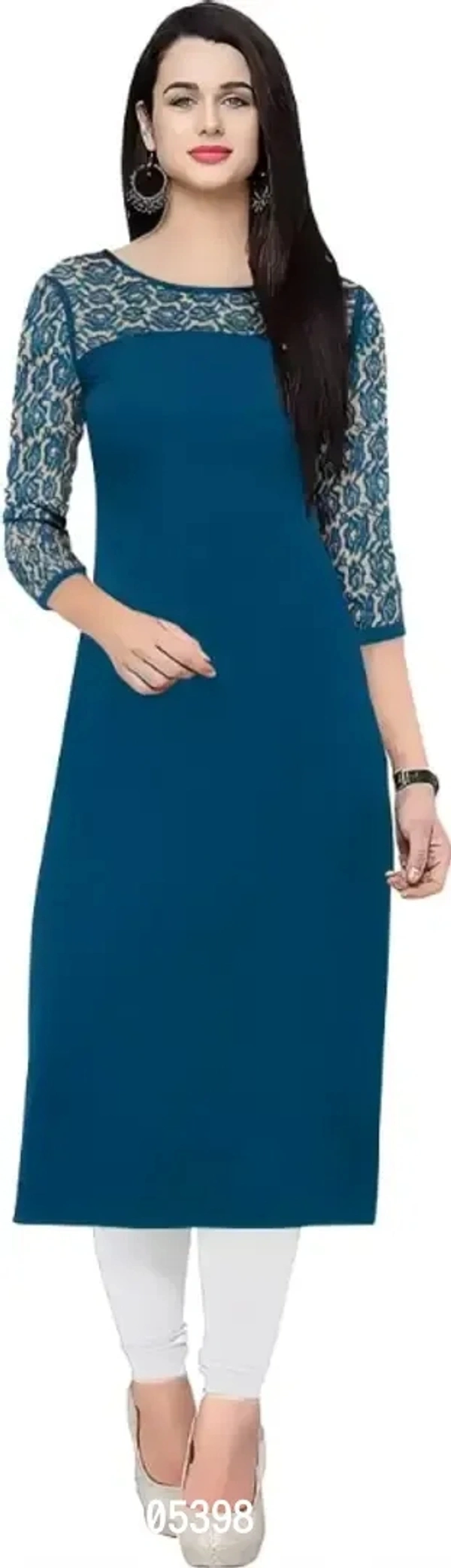 Classic Crepe Solid Kurtis For Women 8905397 - 2XL