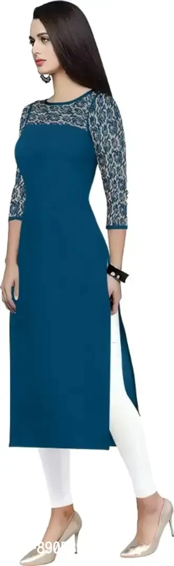 Classic Crepe Solid Kurtis For Women 8905397 - 2XL