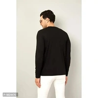 AUSK Men's Full Sleeves Casual T-Shirts(Black-X-Large) 9824476 - 2XL