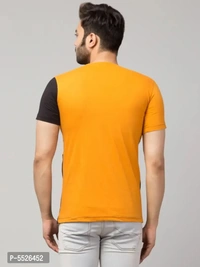 Men's Multicoloured Cotton Colourblocked T-Shirt 5526453 - L
