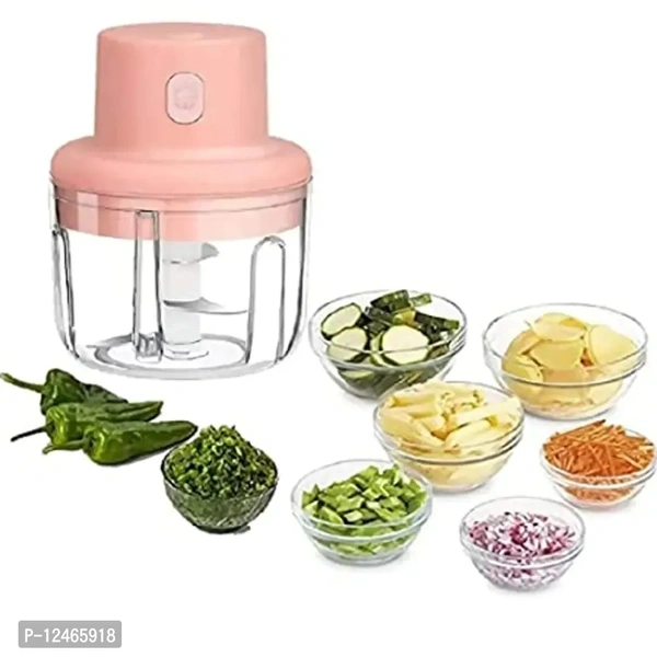 Wireless Minii Garlic Chopper, 2 Pack Electric Small Food Processor, 250ML Portable Food Chopper for Onion Vegetables Meat Baby Food Ginger 12465918