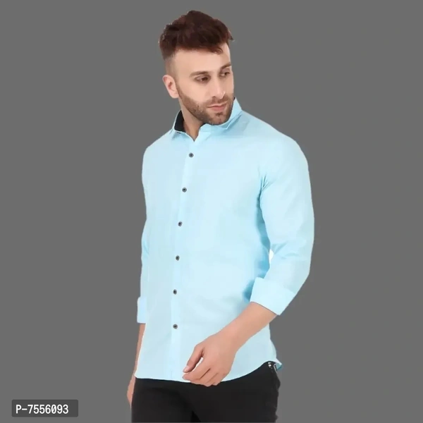 Mens causal solid shirt 7556093 - 2XL