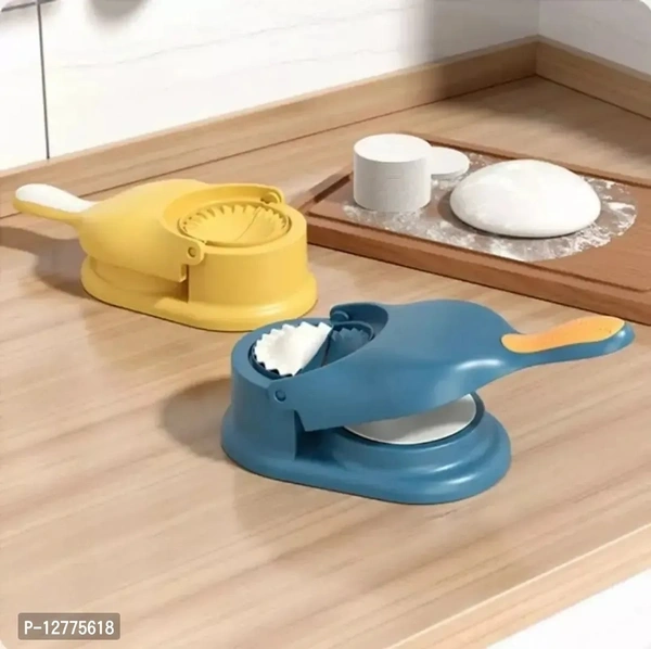 in 1 Dumpling Samosa Maker Ghughra Momos Maker Machine, Dumpling Skin Press Mould for Momos Making,Dumpling Maker Mould Machine, Dumpling Making Tool with Dumpling Puri Maker, Multicolour 12775618