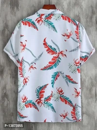 Stylish Lycra Short Sleeve Shirt For Men 13873955 - L