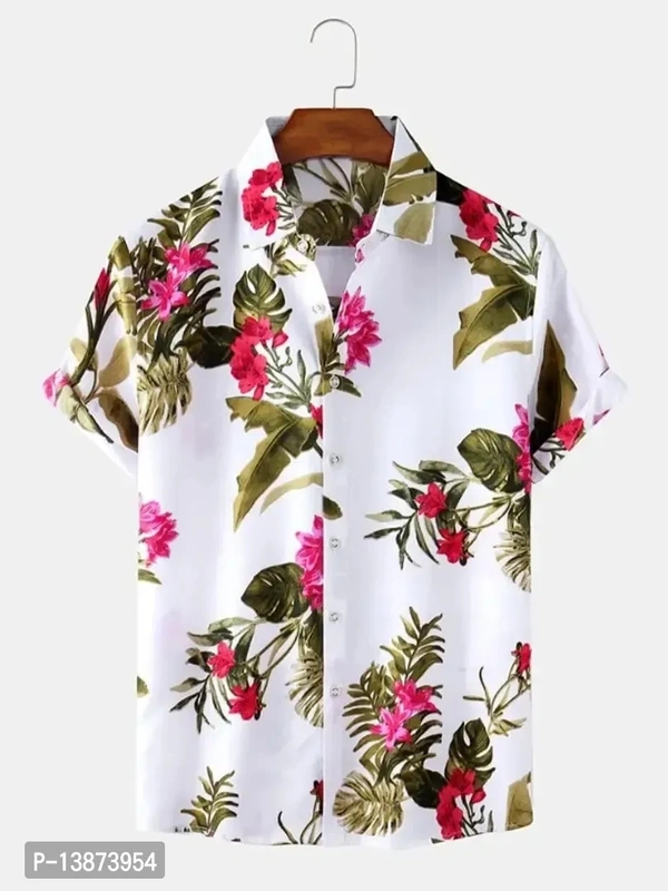 Stylish Lycra Short Sleeve Shirt For Men 13873954 - XL