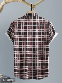 Stylish Lycra Short Sleeve Shirt For Men 13873992 - XL
