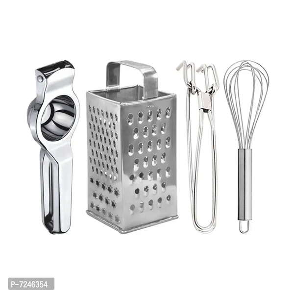 Oc9 Stainless Steel Lemon Squeezer Grater Pakkad Egg Whisk for Kitchen Tool Set 7246354