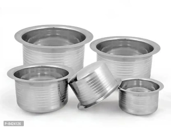 Kitchen Utensils Tope Set Tapeli/Bhag(5pcs)Within 3-5 business days However, to find out an actual date of delivery, please enter your pin code.8424126