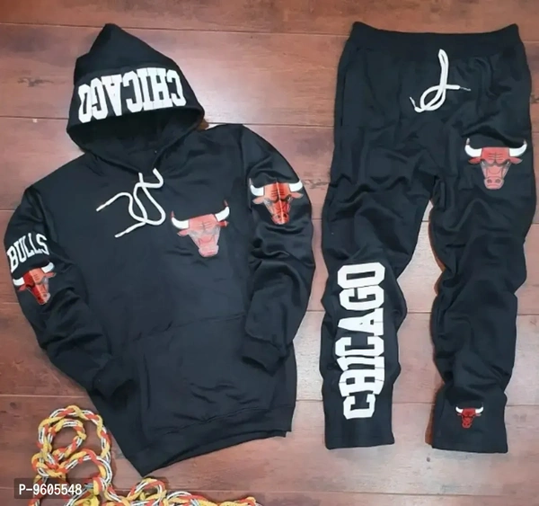Stylish Winter Fleece Tracksuits For Men 9605548 - XL