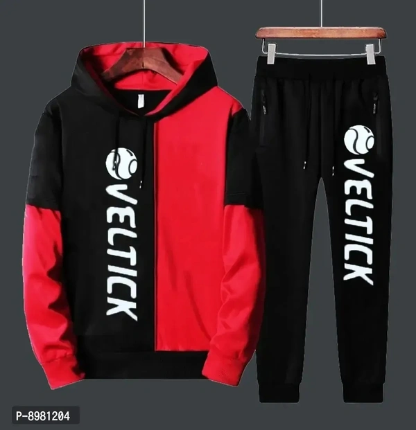 Stylish Fancy Cotton Blend Colourblocked Regular Fit Tracksuit For Men 8981204 - 2XL