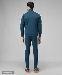 Stylish Fancy Cotton Blend Solid Regular Fit Tracksuit For Men 8981219 - M
