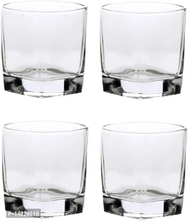 Multipurpose Drinking Glass -FM1, Pack Of 4, 170 Ml, Transparent 14029218