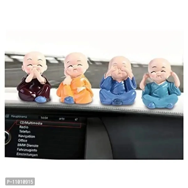 AFTERSTITCH Cute Set of 4 Miniature Figurines Showpiece for Home Decor Bedroom Office Decoration Miniature Garden Idols for Living Room Decorative Items Couples Gift (Small Idols for Home Decor SM1) 11010915