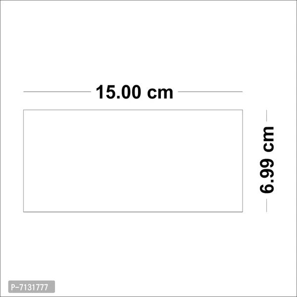 Designer 20 Rectangle Mirror Stickers For Wall, Kitchen- Silver  7131777