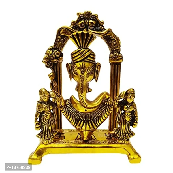 Buyent ? Ganesh Idols for Home Decor Metal ganpati Idol for Gift ganpati Idol for Office Desk Ganesh ji Metal murti for Office, Home Decoration, Living Room, Marriage Gift, puja Room 10758239