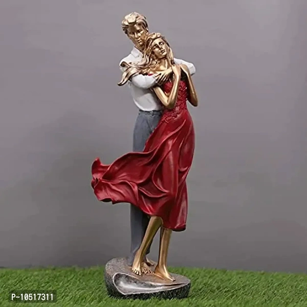 nantan Polyresin Couple Showpiece - size- Standard | Color :Red 10517311