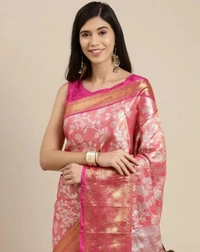 Trendy Womens Banarasi Silk Tissue Saree 10760659