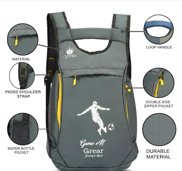 Elegant Attractive Grear Men Bags Backpacks, College Bag 7424400 - Dove Gray