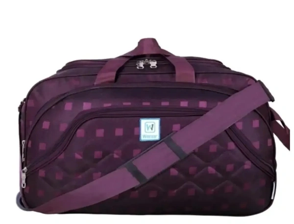 Trendy Travel Duffle Luggage Bag With 2 Wheels 6643058