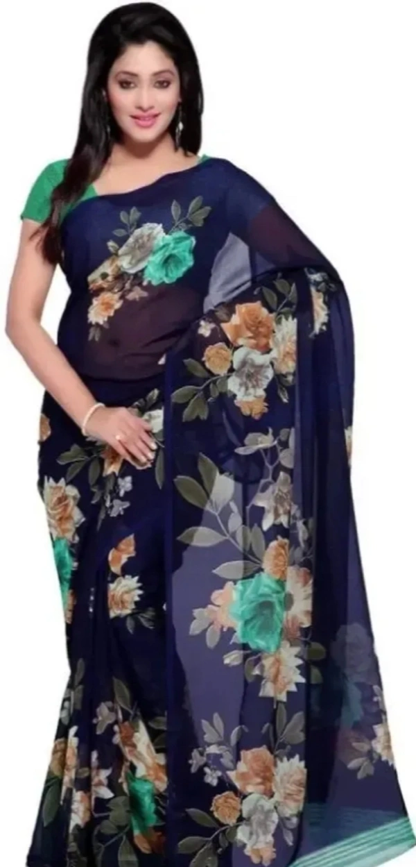 Printed Bollywood Georgette Saree 9173928