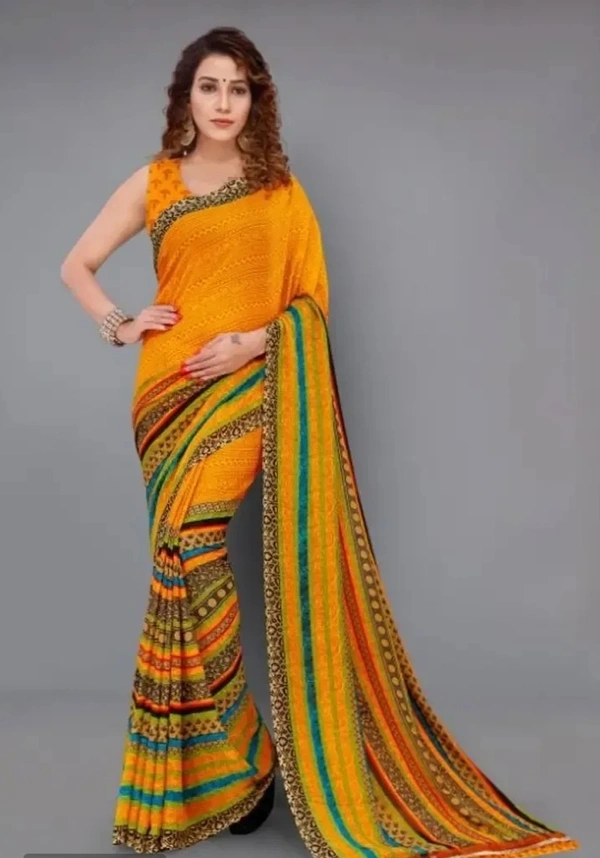 Printed Bollywood Georgette Saree 9173664