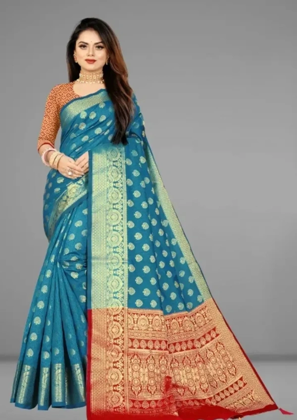 Designer Banarasi Style Silk Jacquard Saree 6771374