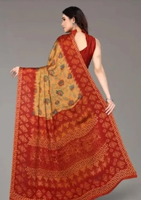 Printed, Floral Print Daily Wear Chiffon Saree 8481932