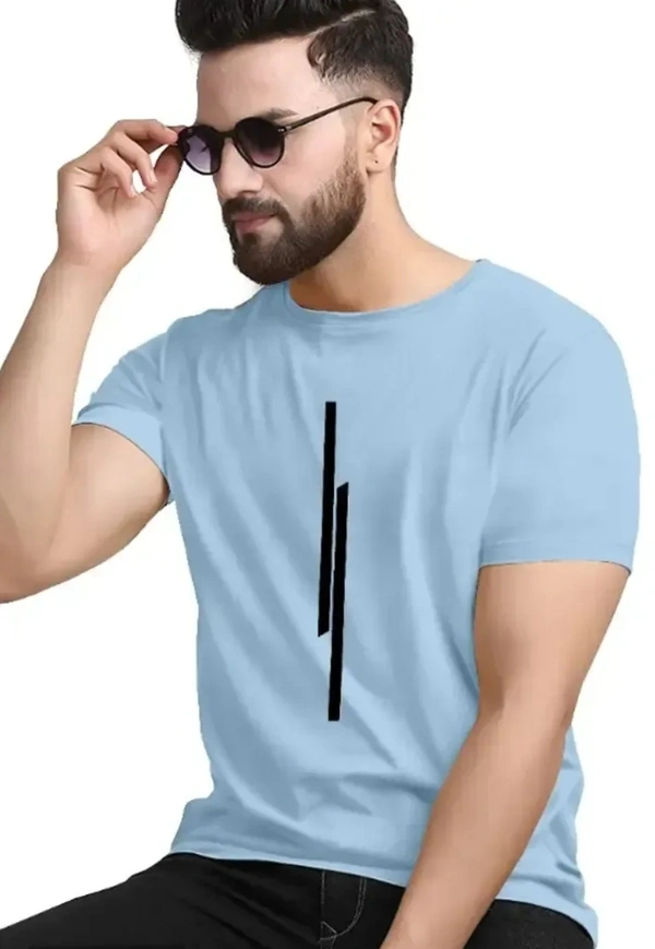 Classic Cotton Blend Solid Tshirt for Men 12045696 - M