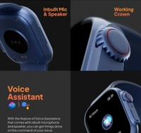 Gladiator 1.96 Biggest Display Smart Watch with Bluetooth Calling, Voice Assistant 123 Sports Modes, 8 Unique UI Interactions, SpO2, 24/7 Heart Rate Tracking, Rs 100 Off on UPI 13840348