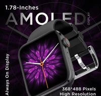 Visionary 1.78 AMOLED Bluetooth Calling Smartwatch with 368 * 448 Pixel Resolution, Rotating Crown 60Hz Refresh Rate 100+ Sports Mode, TWS Connection, Voice Assistance 13840238