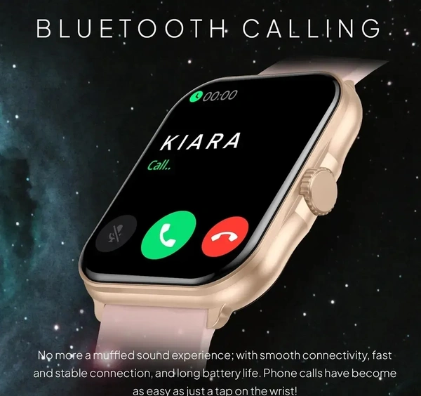 Eterno 1.99 Largest Display, Bluetooth Calling Smartwatch with 1184mm Display Area, AI Voice Assistant, 120+ Sports Modes (Yoga) with Smart Split Screen to Toggle between functions, Gaming on the Wri 13840397