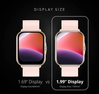Eterno 1.99 Largest Display, Bluetooth Calling Smartwatch with 1184mm Display Area, AI Voice Assistant, 120+ Sports Modes (Yoga) with Smart Split Screen to Toggle between functions, Gaming on the Wri 13840397