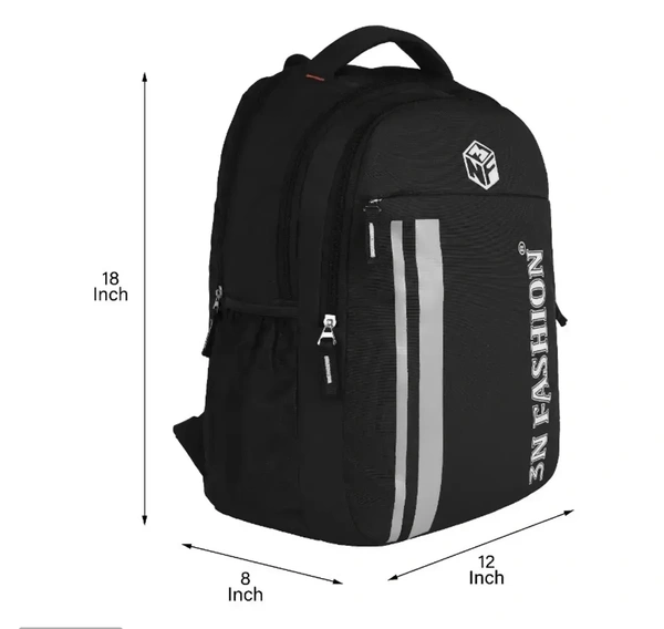 Unisex Waterproof Laptop Backpack/Office Bag/School Bag/College Bag/Business Bag/Travel Backpack Size (H-18inch / W-8inch / L-12inch) 10933139