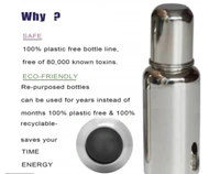 Stainless Steel Baby Feeding Bottle, Milk Feeding, Water Feeding 250 ml. 6403355