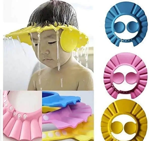 Trendy Baby Bath Shower Cap Adjustable Eva Cap With Ear And Eye Protection 10939690