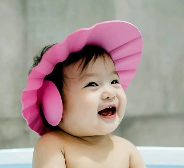 Trendy Baby Bath Shower Cap Adjustable Eva Cap With Ear And Eye Protection 10939690