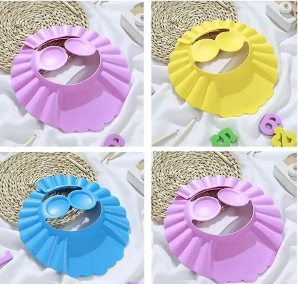 Trendy Baby Bath Shower Cap Adjustable Eva Cap With Ear And Eye Protection 10939690
