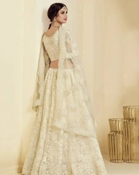 Stylish Net Embroidered Lehenga Choli Set For Women 12960107