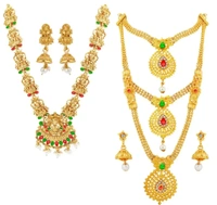 Traditional Designer Alloy Gold Plated Jewellery Set For Women 4596195