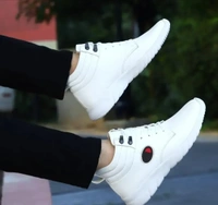 Stylish Fashionable White Leatherette Trendy Modern Daily Wear Lace Ups Running Casual Shoes Sneakers For Men 7345194 - Uk 7