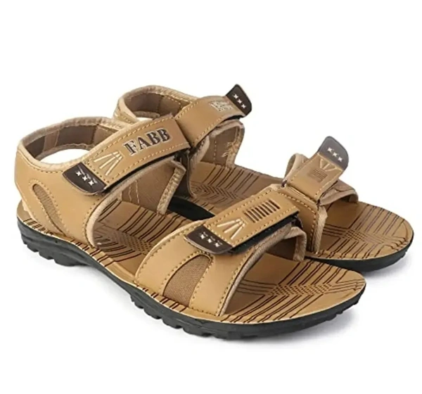 Aedee Men's Casual Velcro Sandals/Running Walking Dailywear Indoor Outdoor Floaters (FRB-SND1-Brown) 14846051 - UK 9