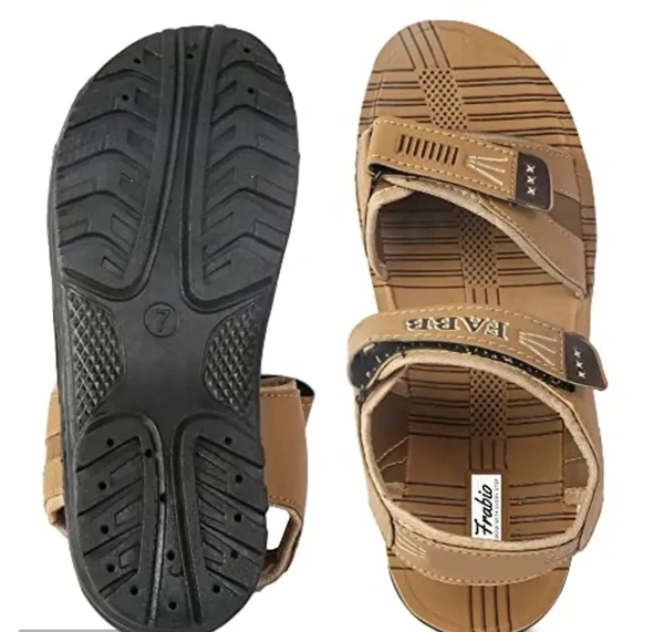 Aedee Men's Casual Velcro Sandals/Running Walking Dailywear Indoor Outdoor Floaters (FRB-SND1-Brown) 14846051 - UK 9