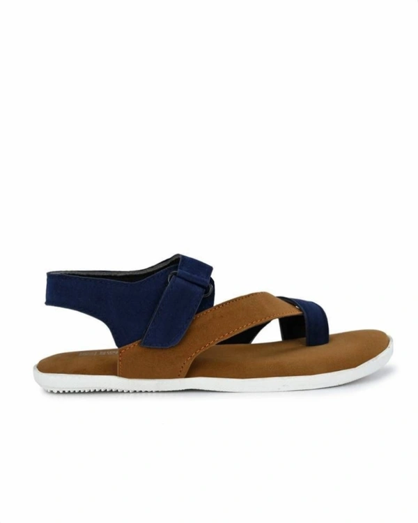 Suede Leather Blue Brown Sandals for Men 6869658 - UK 9