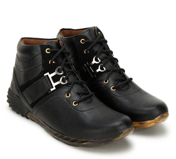 Casual Synthetic Leather Boots For Men 2086664 - UK 10