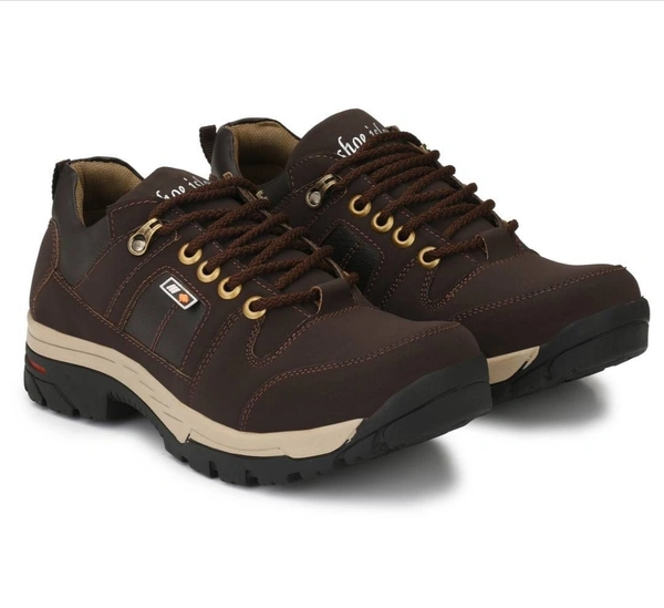 Men's Solid Dark Brown Ankle Length Casual Boots 4038660 - UK 8