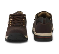 Men's Solid Dark Brown Ankle Length Casual Boots 4038660 - UK 8