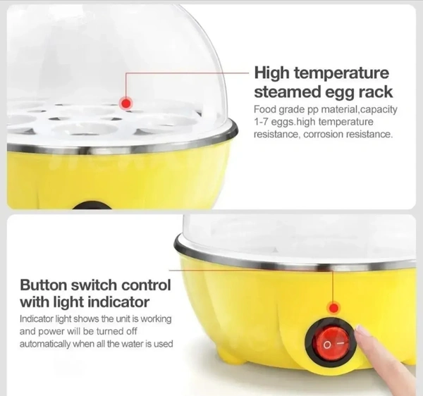 Multifunction Poach Boil Electric Egg Cooker Boiler Steamer Automatic Safe Power-Off Cooking Kitchen Tools 6726627