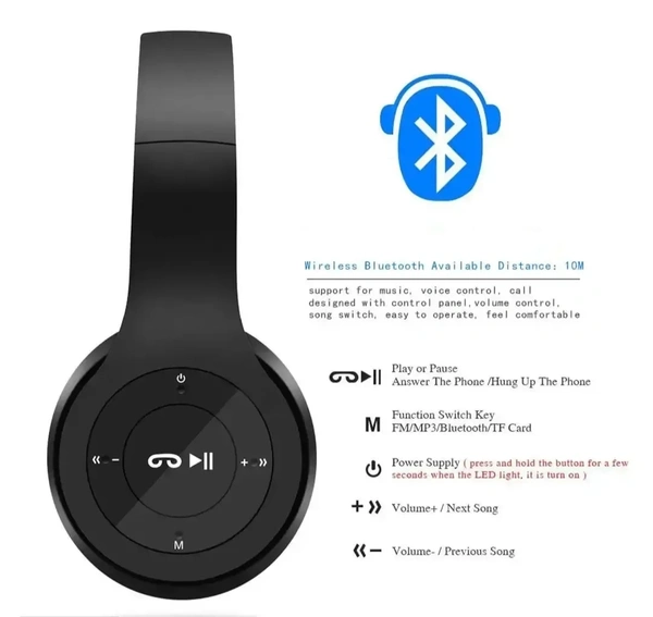 Stylish Multicoloured In-ear Bluetooth Wireless Headphones With Microphone 9637736